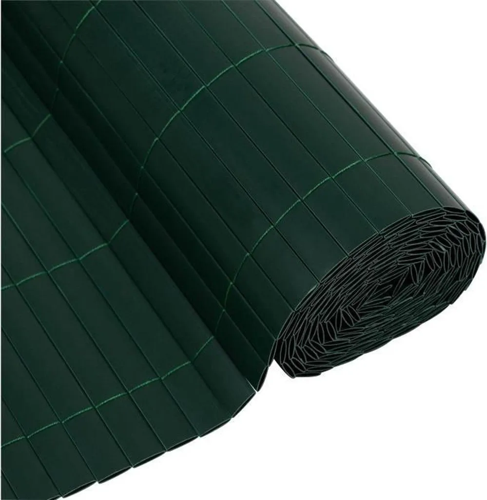 Stop vis-à-vis clôture PVC vert 1x3m - Brise-vue lourd 1600g anti-UV