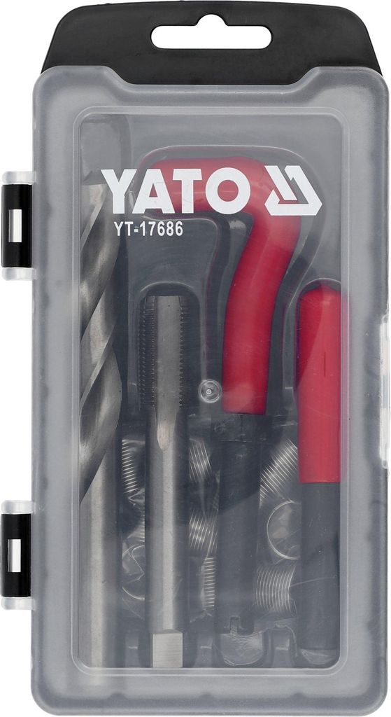 Yato YT-17686, Set de Reparatur de Gewinde M14 x 1,25, idealfür Wartung und Reparatur de mechanische Teile und Fahrzeuge.