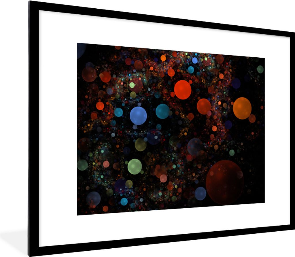 MuchoWow® MuchoWow® Gerahmtes Poster Kreis - Muster - Produktbild 