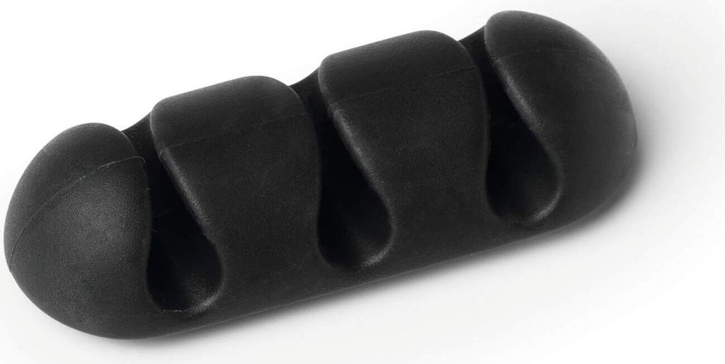 Durable 503937 Kabel-Clip CAVOLINE CLIP 3 - 20 x 12 x 52 mm, graphit, Kunststoff, 2 Stück