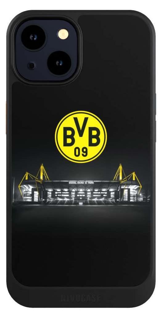 NIVOCASE Hülle für Apple iPhone 14 Handyhülle NIVOcore Case Schwarz BVB Borussia Dortmund Stadion