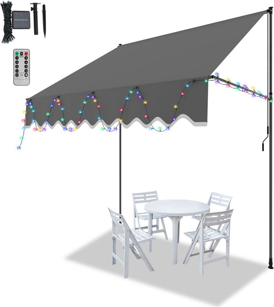 Jopassy tenda a morsetto con LED tenda senza foratura tenda Immagine del prodotto 