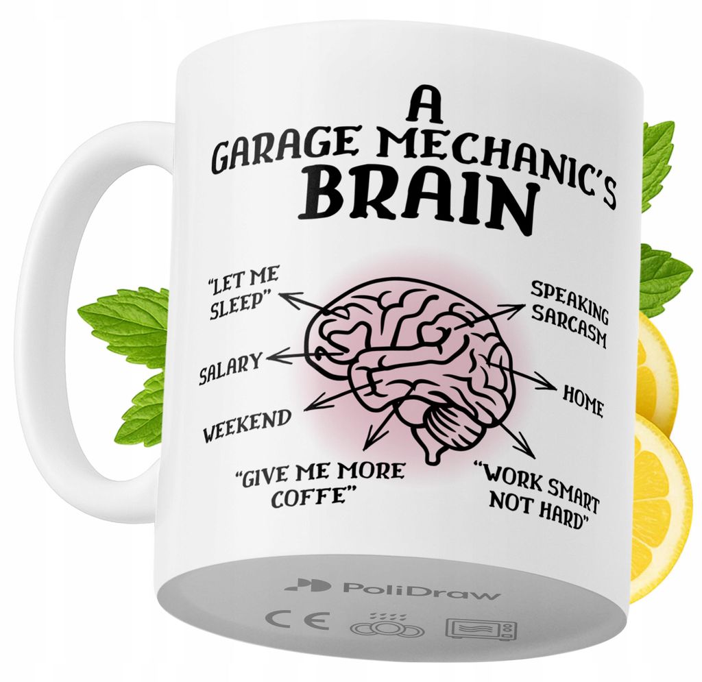 Lustige Kaffeetasse mit witzigem Textdesign für Kfz-Mechaniker - ideal für Geburtstage, Namenstage und Feiertage. Hochwertige Tasse für besonder...