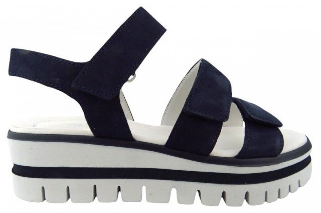 Gabor Soft Nubuk blue Sandale Blau in Gr. 38 Produktbild 