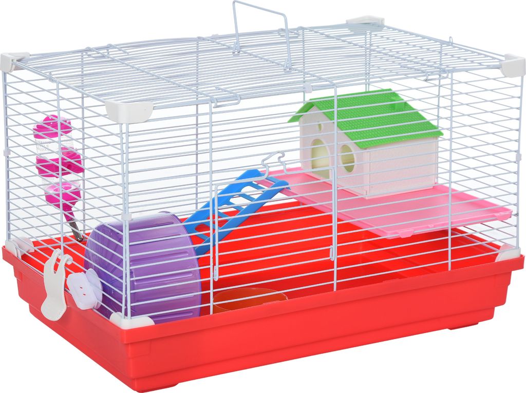 PawHut Hamsterkäfig, Hamsterhaus, 47 x 30 x 27 cm, mit 1 Produktbild 