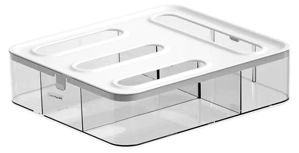 Taschenaufbewahrungs-Organizer: Transparentes Gehäuse, 31 x 22 cm, Schrank-Organizer, Küchensortierer, Feuchtigkeitsgeschützter Behälter
