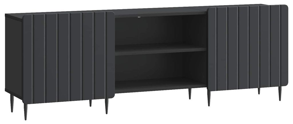 TV-Schränk Schwarz 150 x 31 x 52 cm Holzwerkstoff