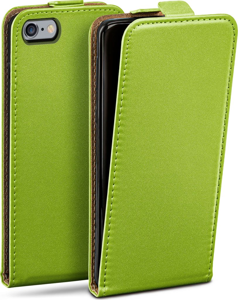 moex Flip Case kompatibel mit iPhone 6s / iPhone 6 - Hülle mit 360 Grad Schutz, Grün