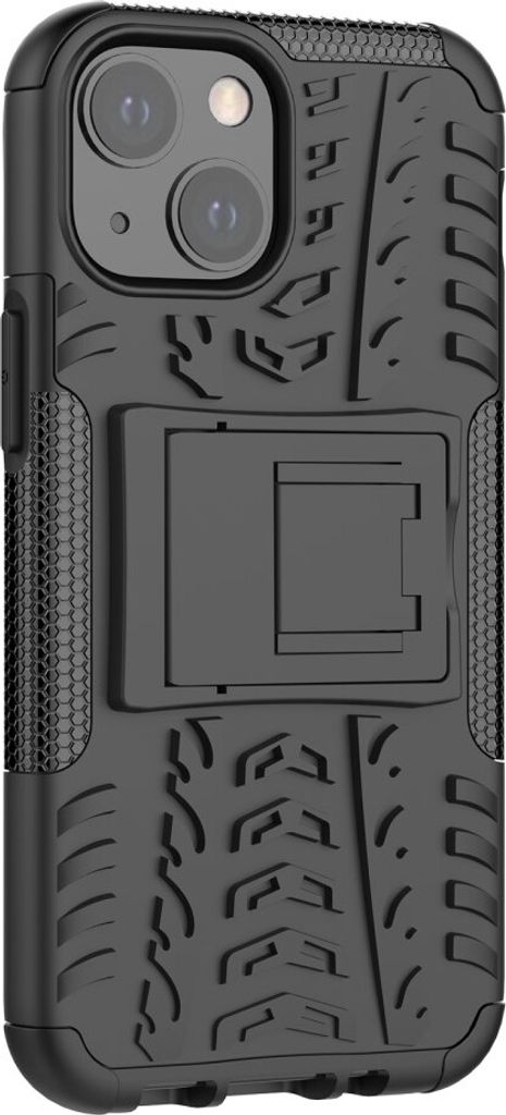 Peachy Stossfestes TPU mit stabiler Hülle Kompatibel mit iPhone 13 mini - Schwarz