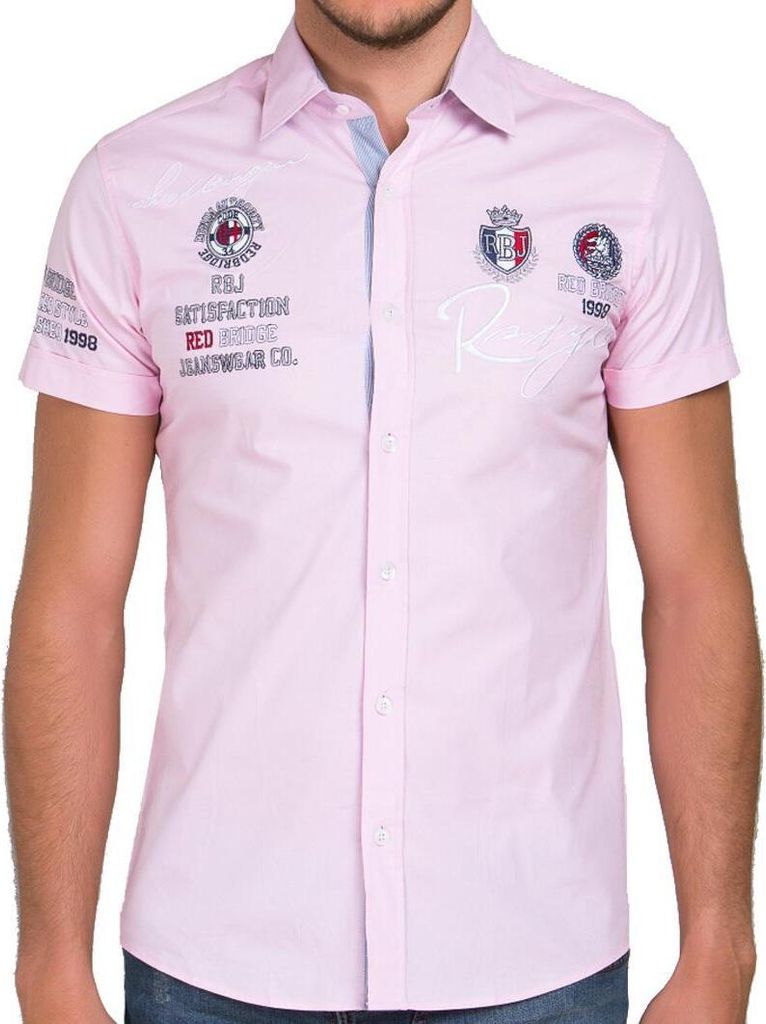 Red Bridge Herren Hemd Rosa S