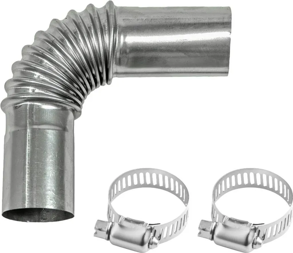 Coude d'échappement pour chauffage diesel 2kW 5kW 8kW raccord noir