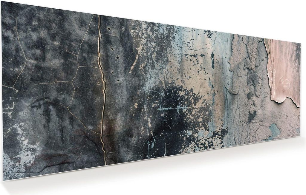 Glasbild 150x60cm in XXL für Wohnzimmer, Schlafzimmer Motiv Abstrakte Textur