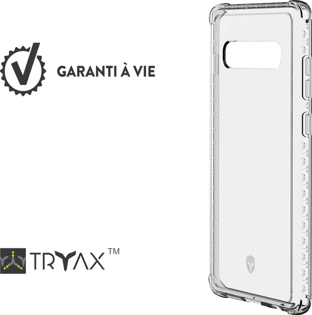 Coque antichoc Force Case FCAIRGS10PT transparente et ultra fine S10+