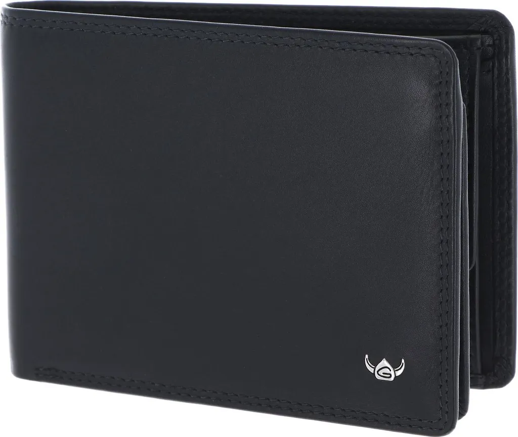 Golden Head Pelle portafoglio Polo RFID Protect Scheintasche 1154 Schwarz nero