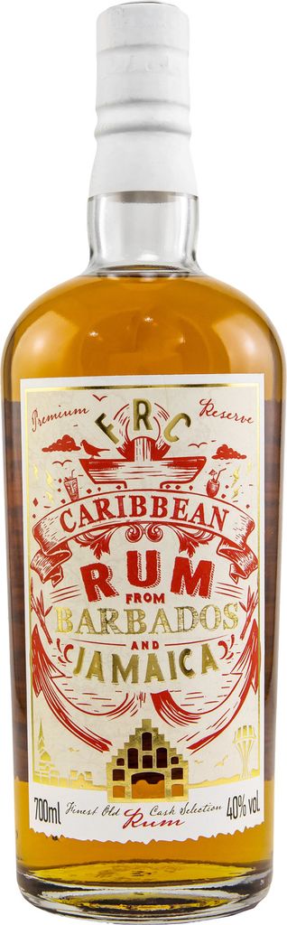 FRC Caribbean Rum from Barbados & Jamaica 700ml 40% Vol.