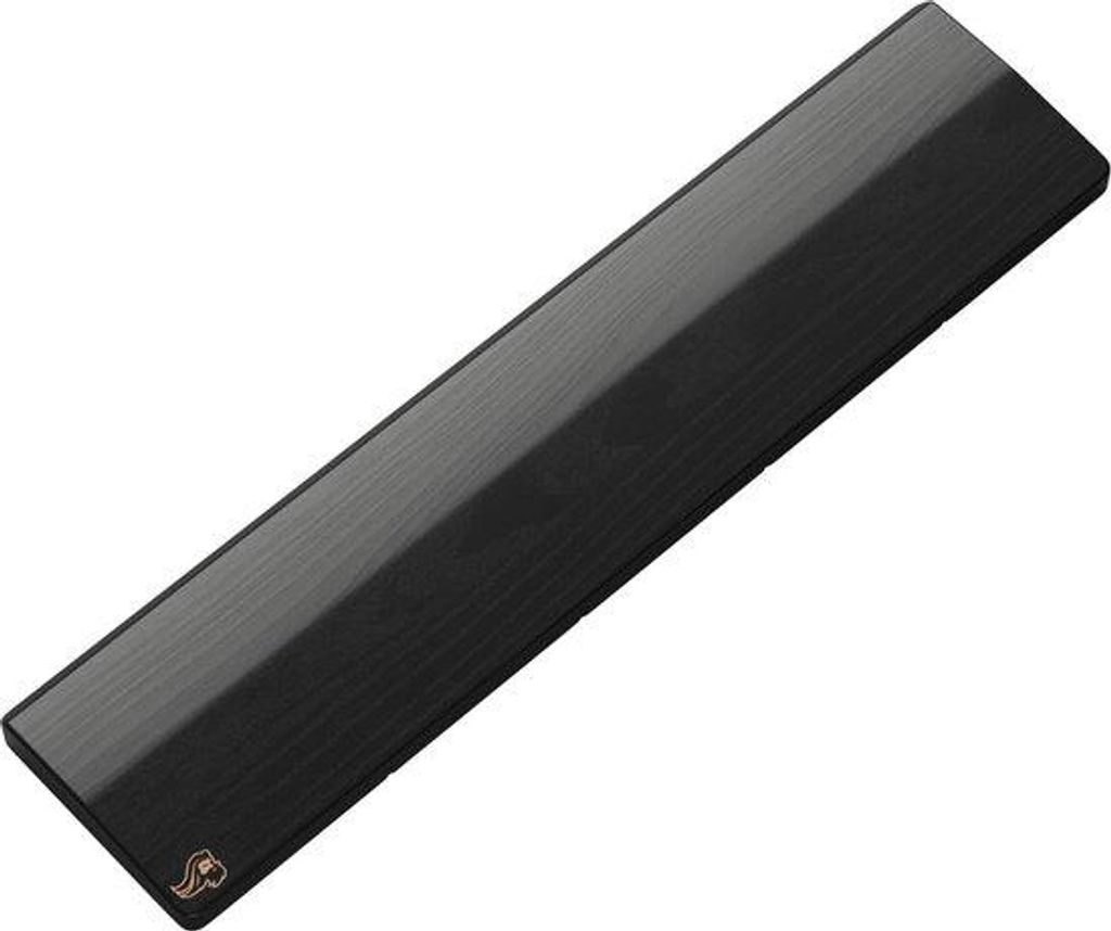 Handgelenkauflage Holz Schwarz Gaming Vollformat-Tastatur Antirutsch-Gummi-Basis