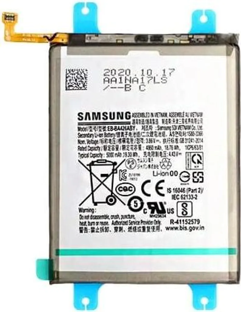 Batterie Samsung Galaxy A42 et A72 5G haute capacité Li-ion EB-BA426ABY