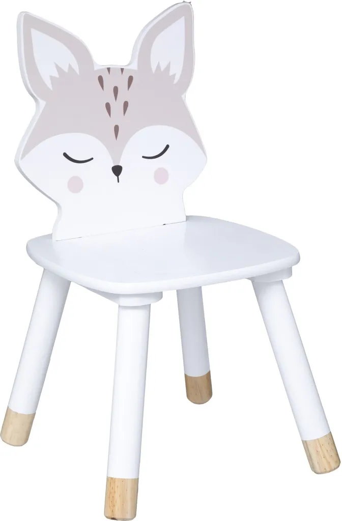 Chaise enfant Renard stable antibasculement facile à nettoyer