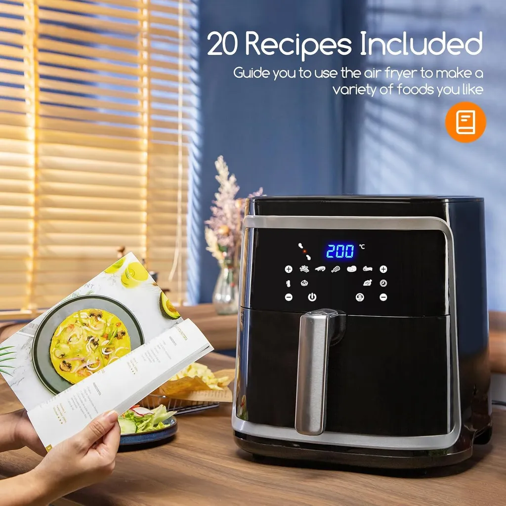 Friggitrice ad Aria Professionale XXL 7L: 7 Programmi per Gourmet - 3