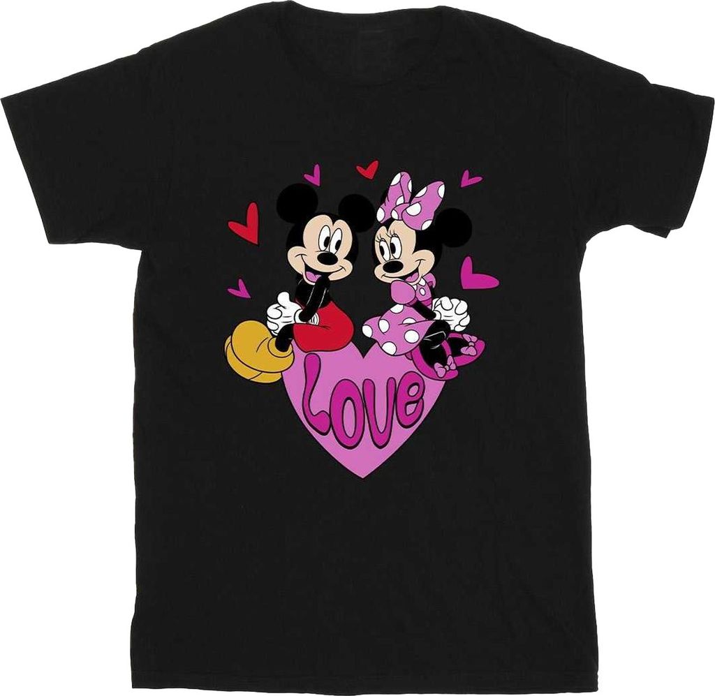 Disney - "Love" T-Shirt für Herren BI54487 (3XL) (Schwarz)