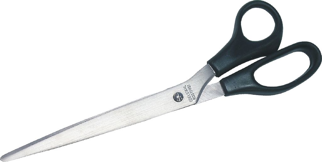 Schere 25.5cm edelstahl schwarzer Griff Packung mit 10 Stück