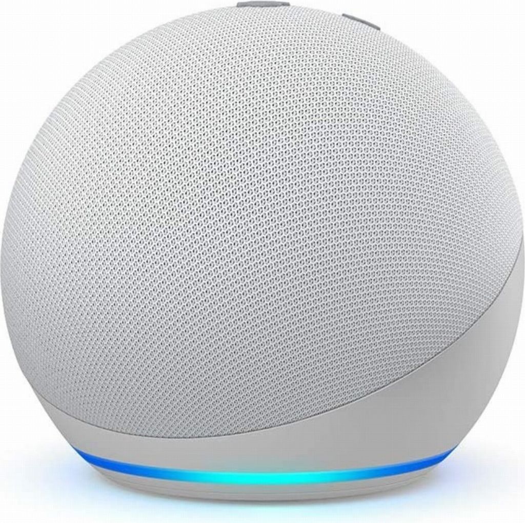 Amazon Echo Dot (4th Gen), Amazon Alexa, Sphärisch, Weiß, Produktbild 