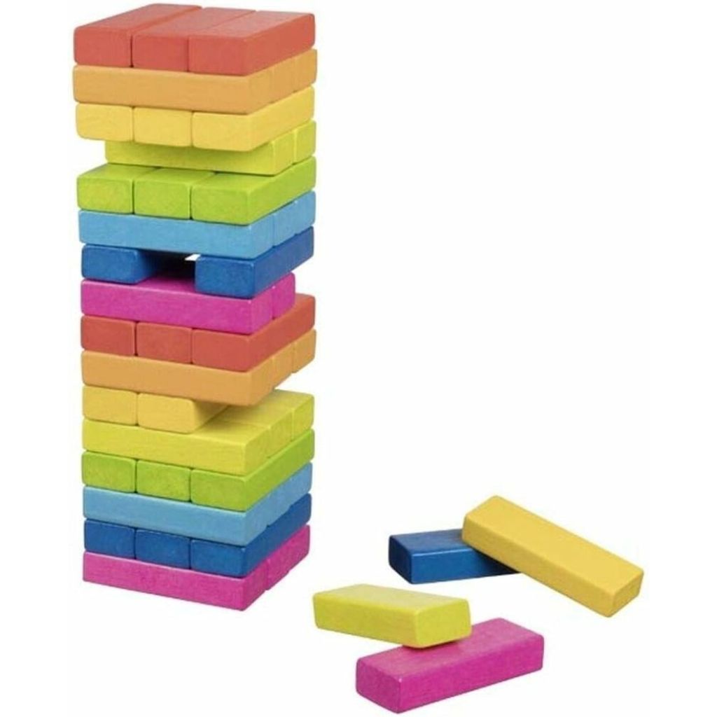 Goki Tumbling Tower Rainbow, Tafelspel, Fijne motoriek, Productafbeelding 