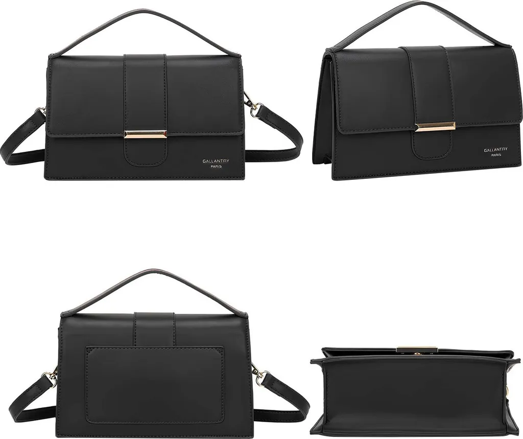 Borsa Gallantry Nera con Bottone: Capiente e Versatile per Ogni Giorno - 3