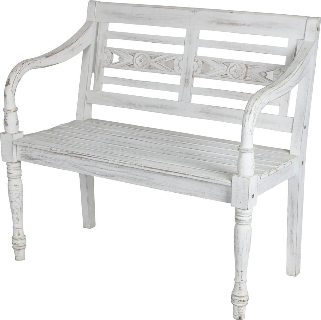 Buri Teak-Gartenbank 2-Sitzer Holzbank Parkbank Sitzbank Produktbild 