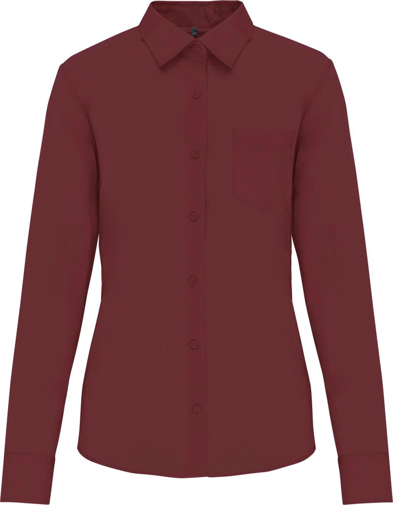 Kariban Popeline-Hemd Baumwollpolyester pflegeleicht für Damen