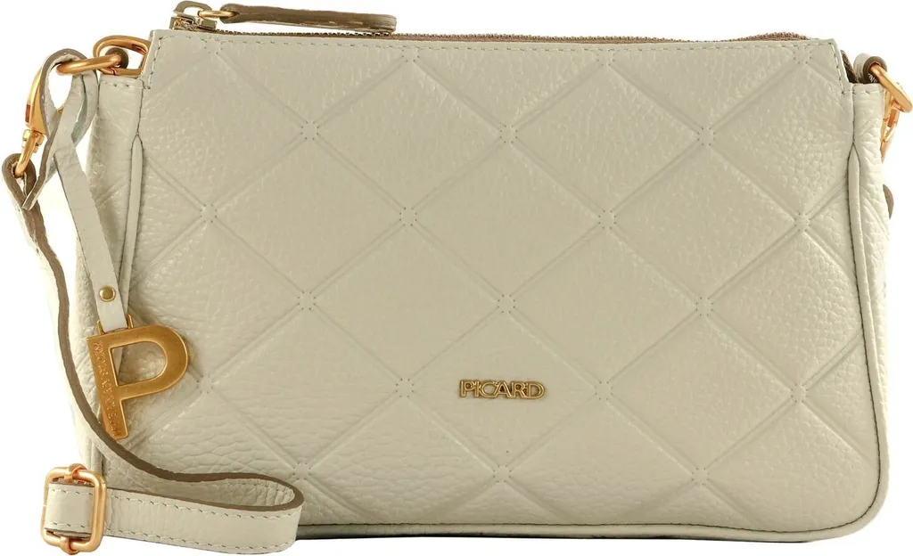 Petit sac bandoulière en cuir blanc pour femme - Collection Broadway PICARD