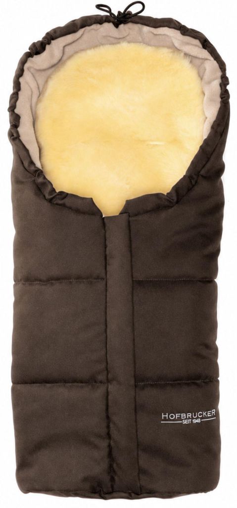 Hofbrucker Lammfell-Fußsäckchen Leni für Babyschale und Produktbild 