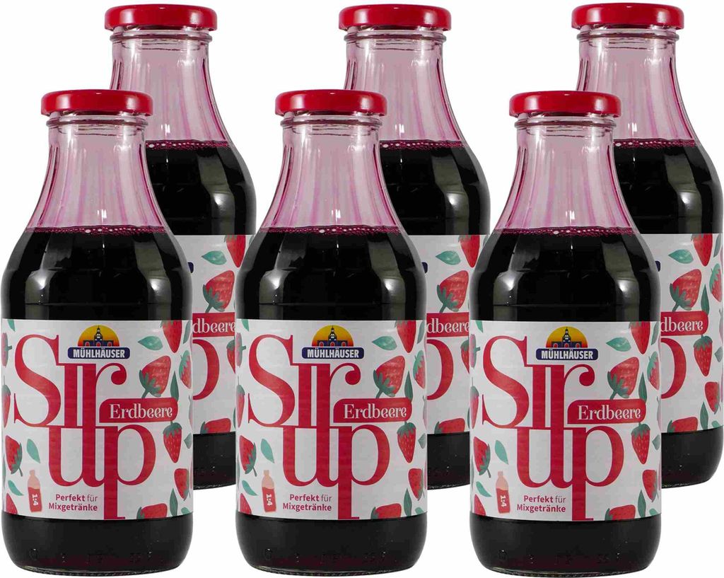 Mühlhäuser Erdbeer Getränkesirup (12 x 0,5L)