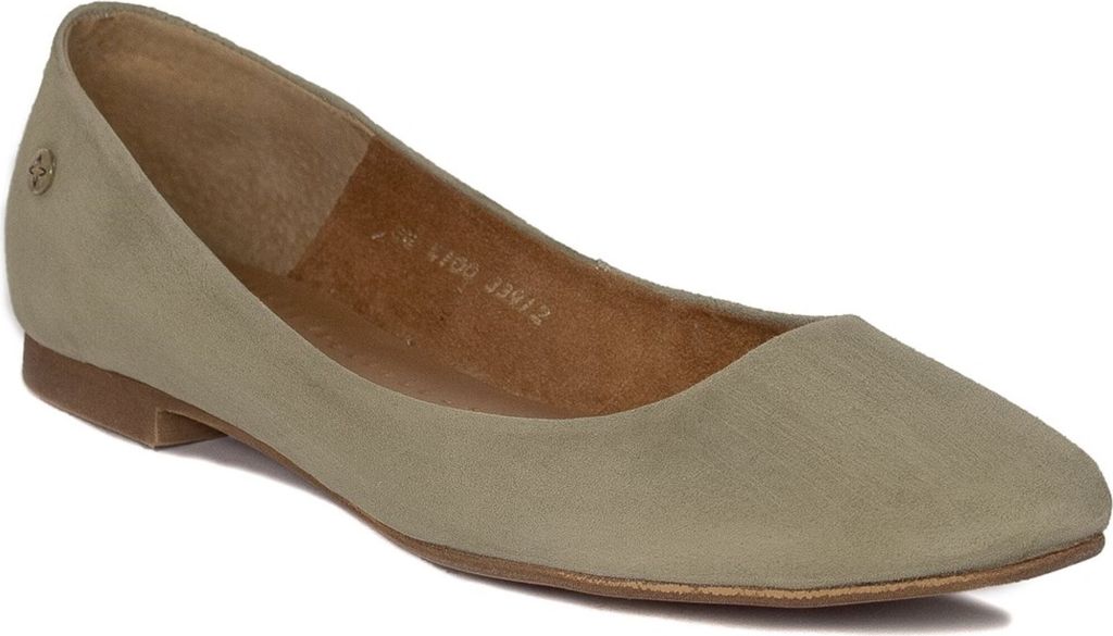 Schuhe Maciejka Damen-Ballerinas aus Leder oliv 4100S24008