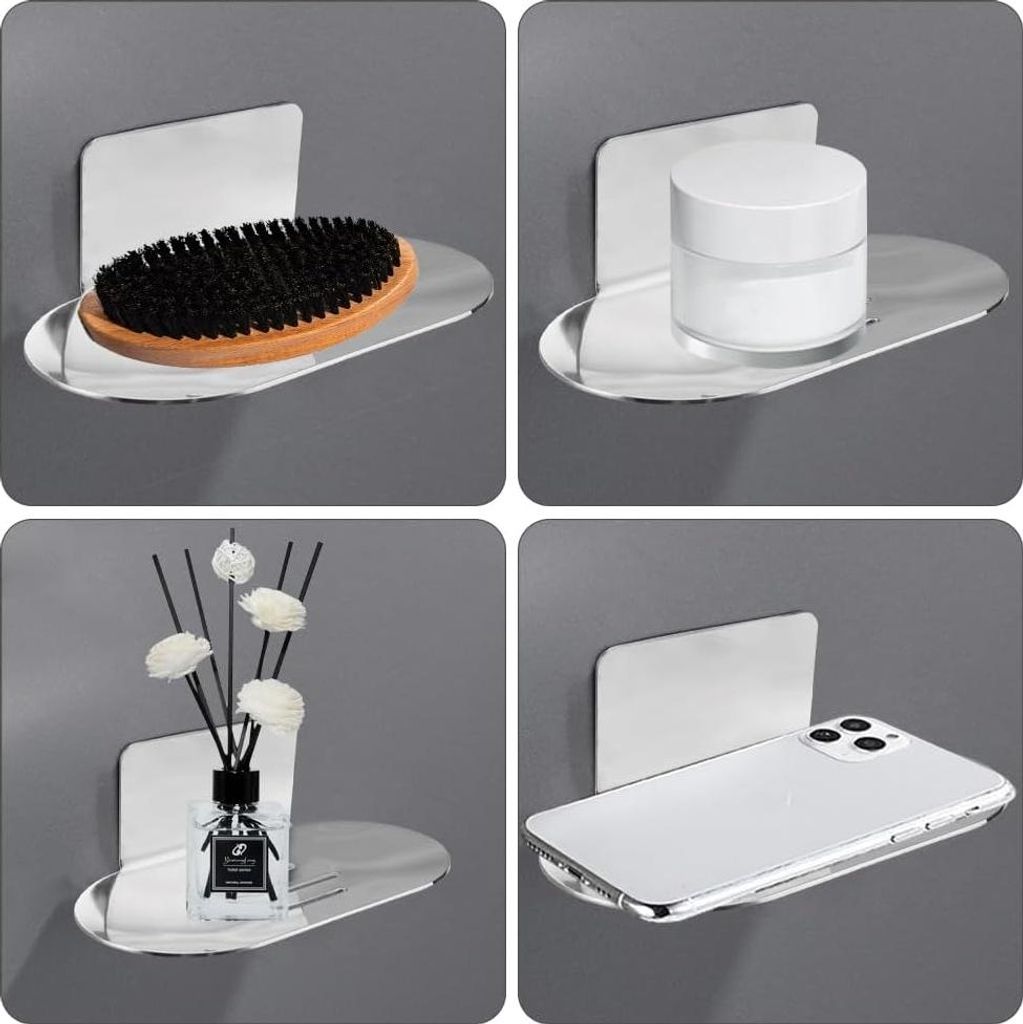 Edelstahl Seifenschale - Wandmontage - langlebiges Material - 1 Stück