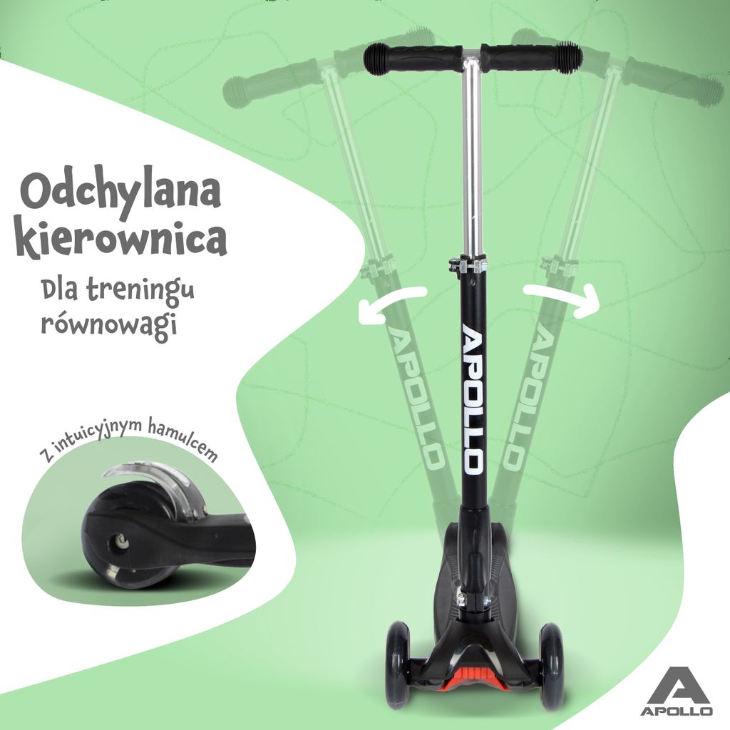 Apollo hulajnoga dla dzieci Kids Whiz LED - w różnych Zdjęcie produktu 5