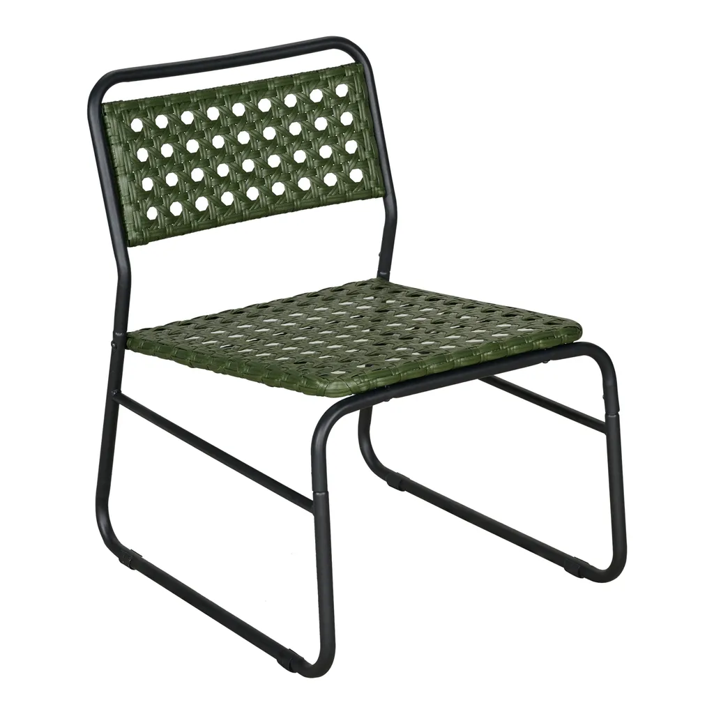 Ensemble table et chaises de balcon Brienza vert pour petits espaces - 8