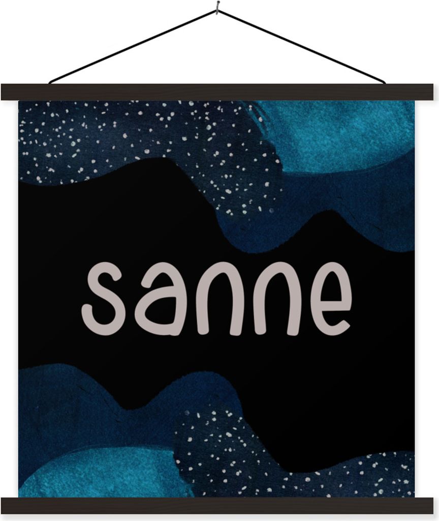 MuchoWow Textilposter Sanne - Pastell - Mädchen 60x60 cm mit schwarzem Rahmen - Posteraufhänger