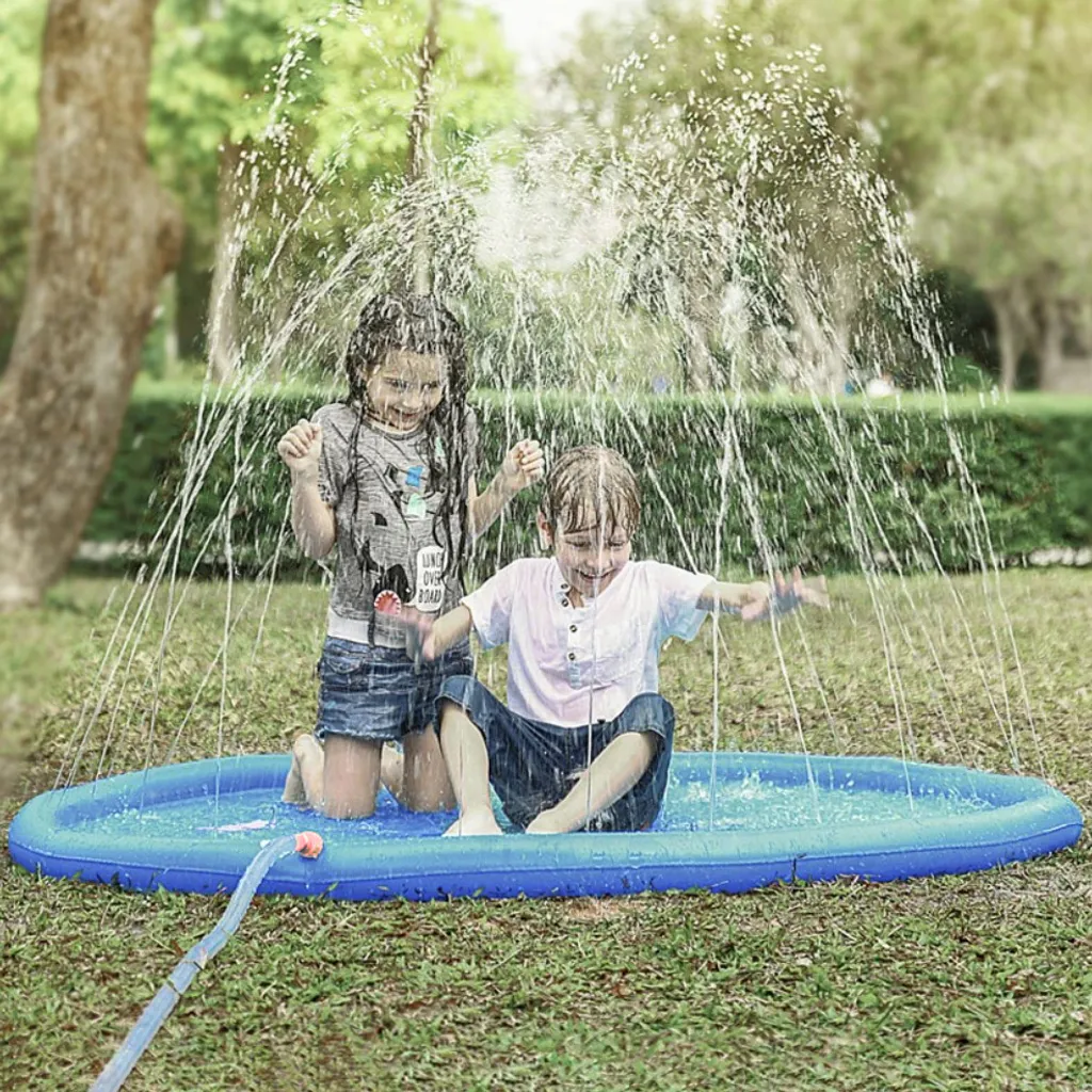 Tappetino Splash Pad 165 cm con Irrigatore Integrato Blu 23138 - 3