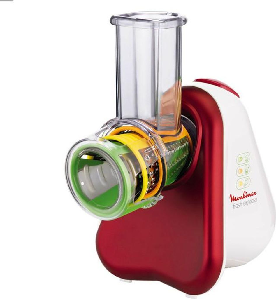 Moulinex Fresh Express + râpe électrique Rouge, Blanc Image du produit 