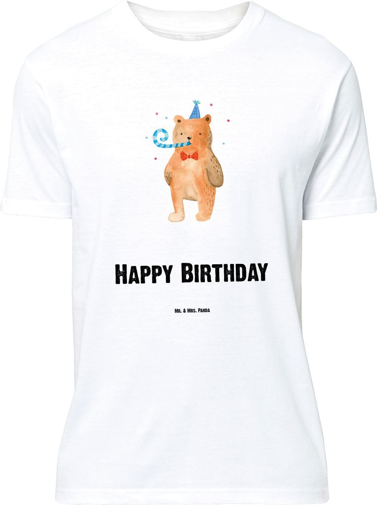 Mr. & Mrs. Panda Größe XL T-Shirt Bär Geburtstag - Weiß - Geschenk, Tshirt, Glückwunsch, Alles Gute, Shirt, Happy Birthday, mit Spruch, Teddy