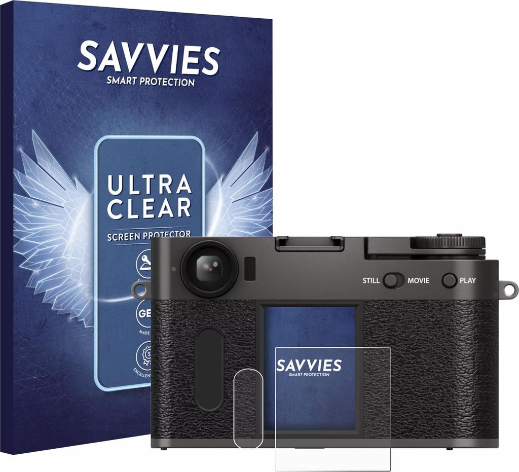 18x Für Fujifilm X Half X-HF1 Schutzfolie Savvies Displayschutz Display Schutz Folie Klar Transparent