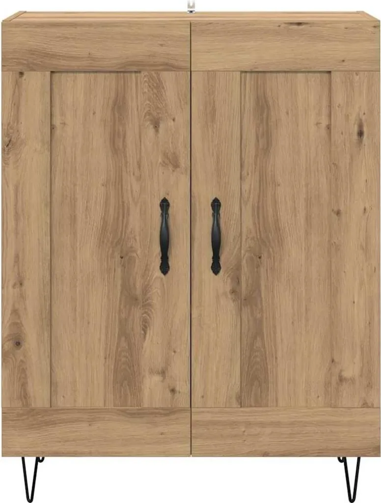 Credenza Artisan in rovere 69,5 x 34 x 90 cm in legno composito e ferro - 6
