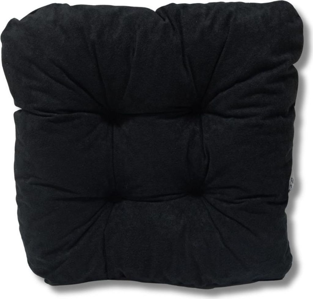 Cuscino trapuntato per sedia nero 38x38x8 cm - 0001 seduta Immagine del prodotto 