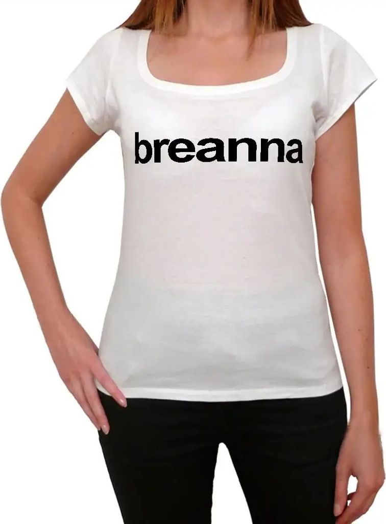 Damen Grafik T-Shirt Breanna Öko-Verantwortlich Vintage Jahrgang Kurzarm Lustige Druck Geburtstag Geschenk Frau