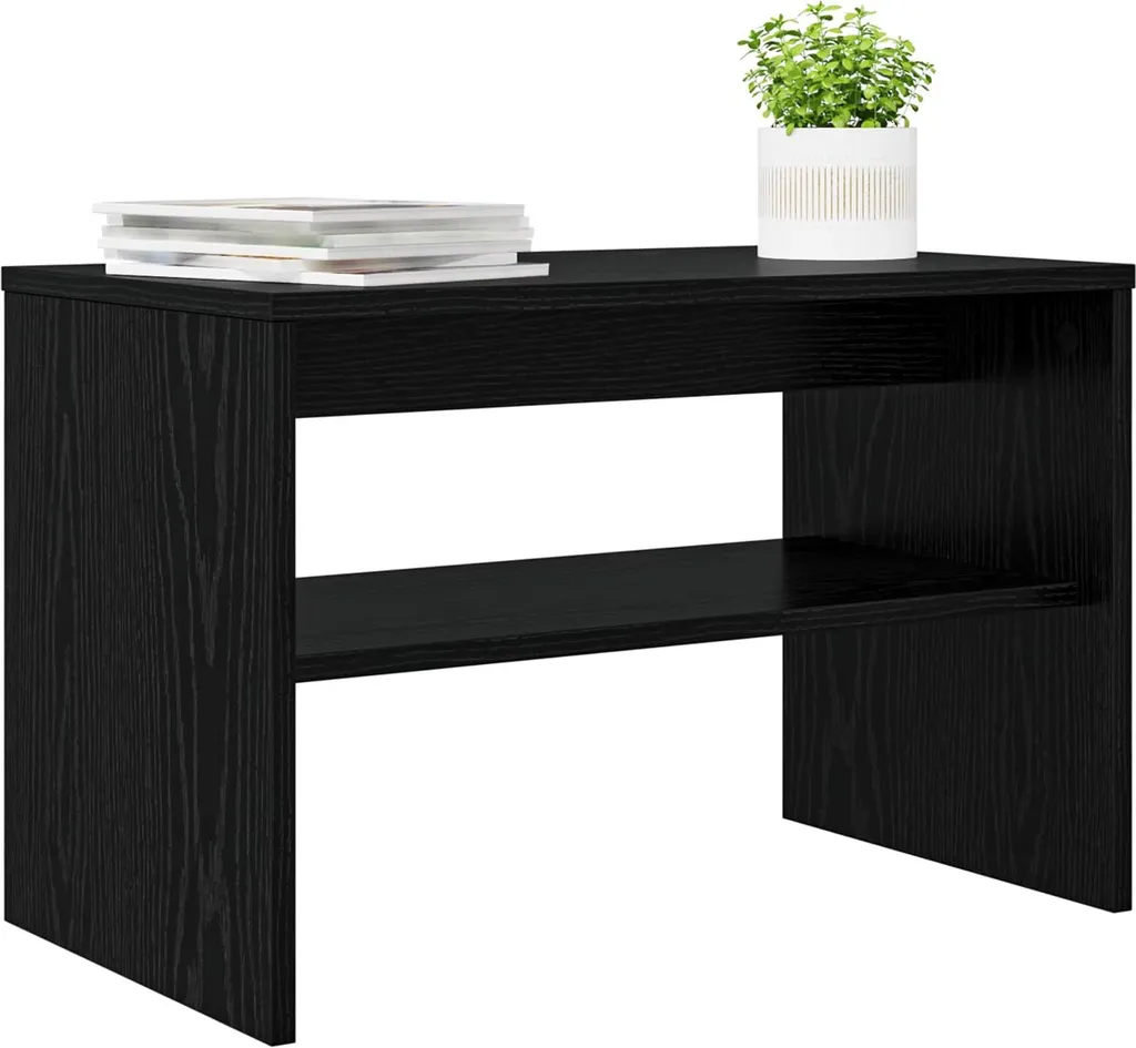 Porta TV 60cm Rovere Nero per Console e Decoder | Setup Compatto - 2
