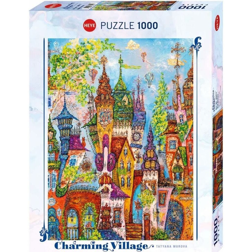 HEYE Puzzle Villaggio Azzurro: rosso Bö gen 1000 pezzi Immagine del prodotto 