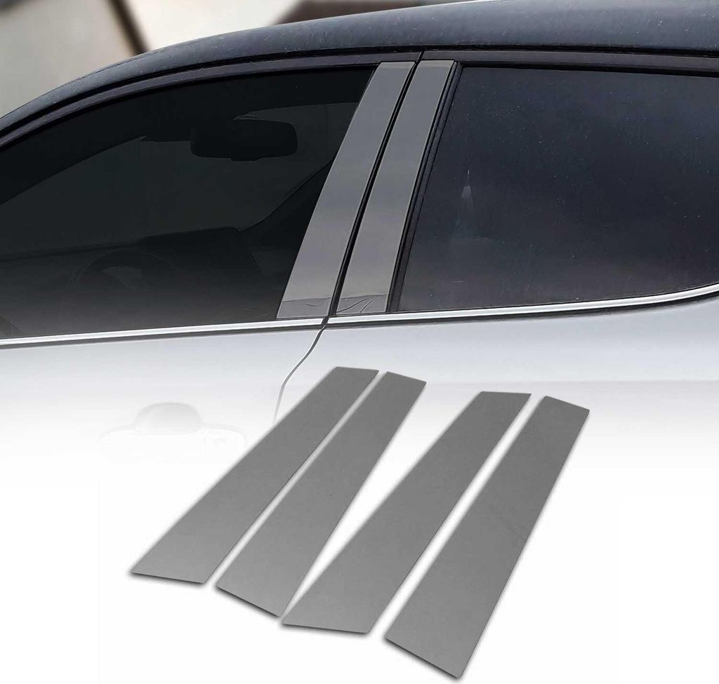 B-Säule Türsäulen Verkleidung für Mini Countryman R60 2010-2017 Chrom Dunkel 4x