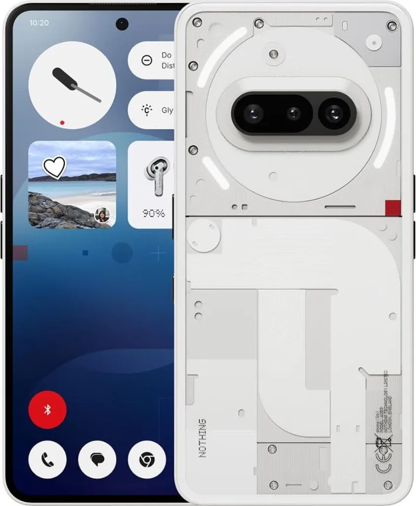 Smartphone Nothing Phone (2a) Blanc 8/128 Go Idéal pour Photos et Vidéos