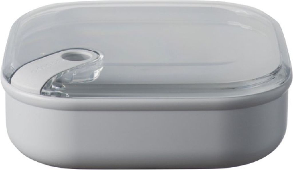 Lunchbox, quadratisch, niedrig, grau, 1 L - Omada | Pull Box